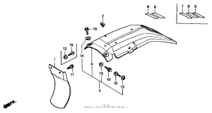 XR600R Задний бампер