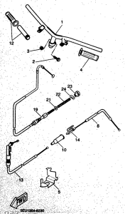 YH50 Manubrio . cable