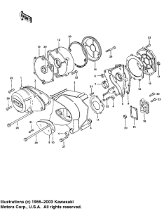 KZ1000 Крышки двигателя