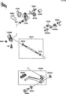 EX500 Механизм переключения передач