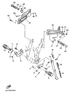 XT600Z Stand. footrest