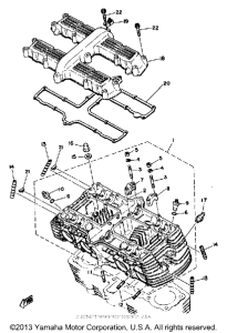 XS1100LG Головка цилиндров