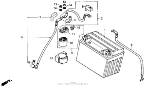 CB400F Аккумулятор