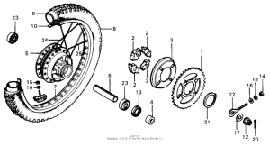 XR75 Переднее колесо