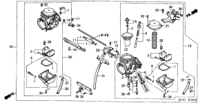 CB125T Carburetor assy