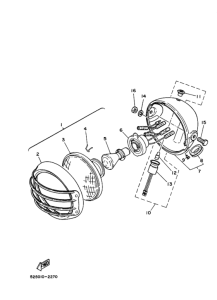 TY175 Headlight assy