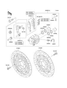 ZR750 Front brake(h4 / h5)