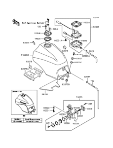 ZX900 Топливный бак