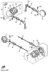 XV535 Поворотники