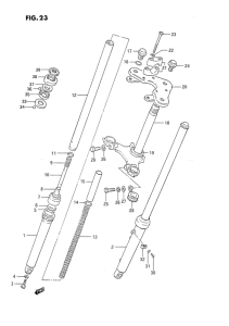 DS80 Вилка передней оси