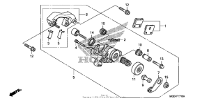 VFR1200F (DCT) Rear brake caliper (parking)