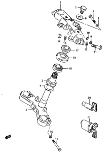 GSX750 Траверса нижняя