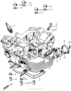 CB450 Головка цилиндров
