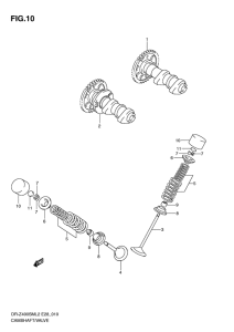 DR-Z400 Распред вал / клапана