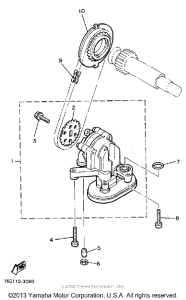 XJ650LK Масляный насос