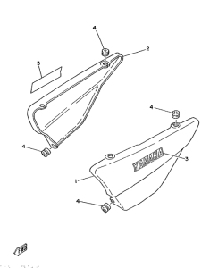 DT125MX Боковые обтекатели