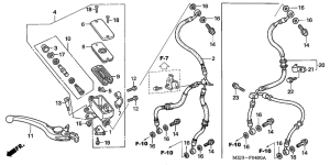 CB1300S Fr. brake master cylinder
