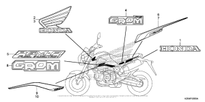 MSX125 Mark + Stripe