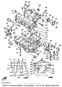 YX600S Картер двигателя