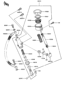 KZ1000 Задний тормозной цилиндр