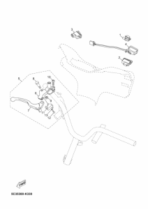 YN50FU Interruptor  manillar&palanc