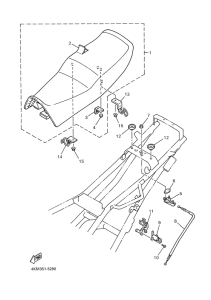 XJ900S Сиденье