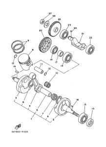RZ125 ｸﾗﾝｸｼﾔﾌﾄ. ﾋﾟｽﾄﾝ