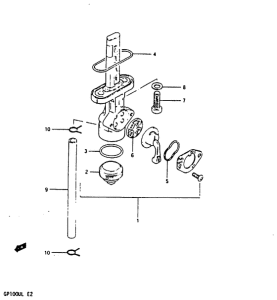 GP100 Топливный кран