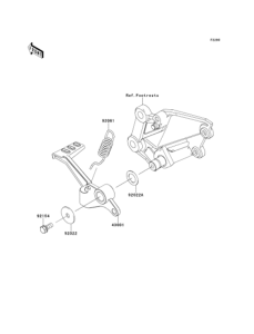 EX250 Педаль тормоза