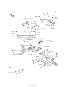 ZX1400 Боковые обтекатели