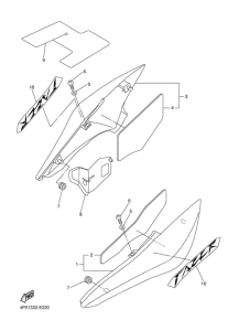 FZ6-SA Боковые обтекатели