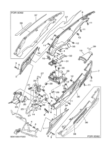 T135FI Боковые обтекатели