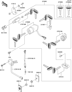 VN1500 Замок зажикания