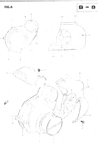 GS500 Crankcase lh cover
