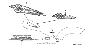 VT600CD Наклейки