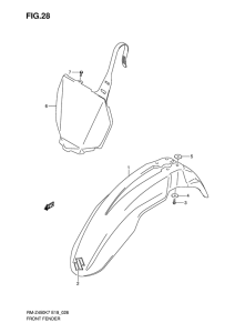 RM-Z450 Переднее крыло