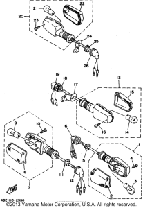 XT225GC Поворотники