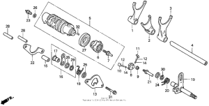 VFR750F Вилка переключения передач