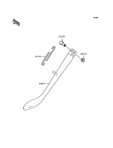 BN125 Подножка