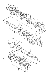 GSX400 Трансмиссия