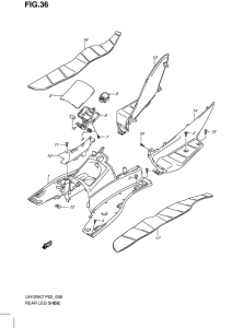 UH125 Щиток облицовочный задний