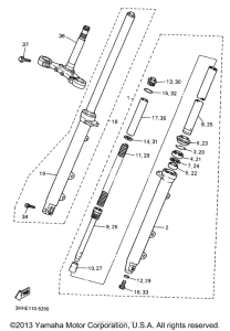 FZR600RH Передняя вилка