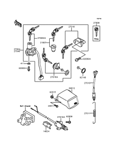 ZX400 Замок зажигания