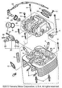 XT600LC Головка цилиндров