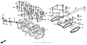 CB650 Крышка головки цилиндров