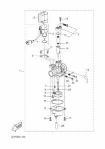 YN50E Carburetor assy