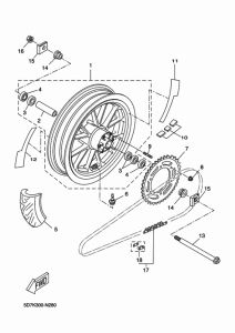 YZF-R125 Переднее колесо