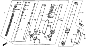 CR125R Front fork 94