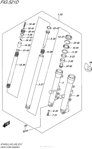 SFV650 Front Fork Damper (Sfv650Al5 E28)