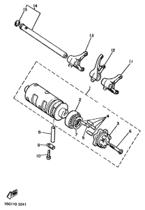 XJ900 Shift cam. fork